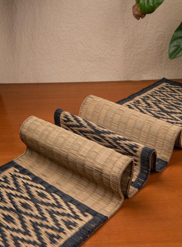 Handwoven Madurkathi Blue Placemats / Tablemats - Image 2