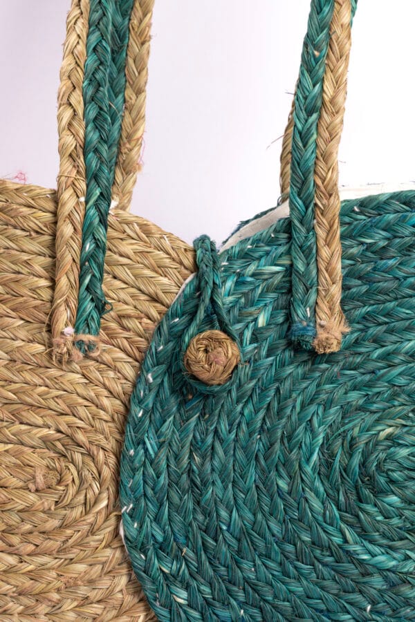 Handwoven Dual Colour Butterfly Pattern Tote Bags - Image 6