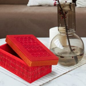 Handwoven Red Jewellery / Storage Box