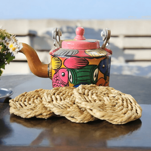 Handwoven Sea Grass Coasters – Set of 4