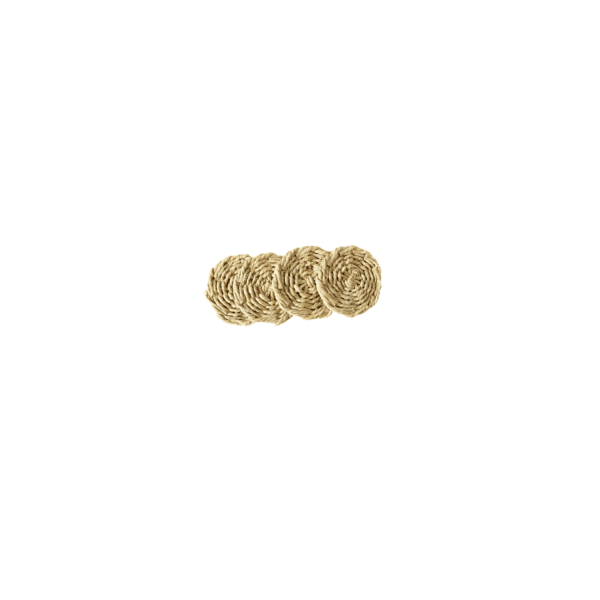 Handwoven Sea Grass Coasters| Set of 4 - Image 3