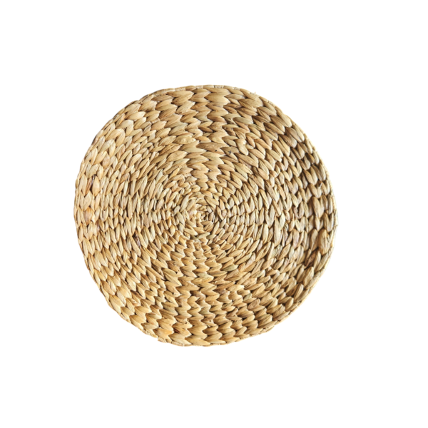 Handwoven Water Hyacinth Round Placemats - Image 3