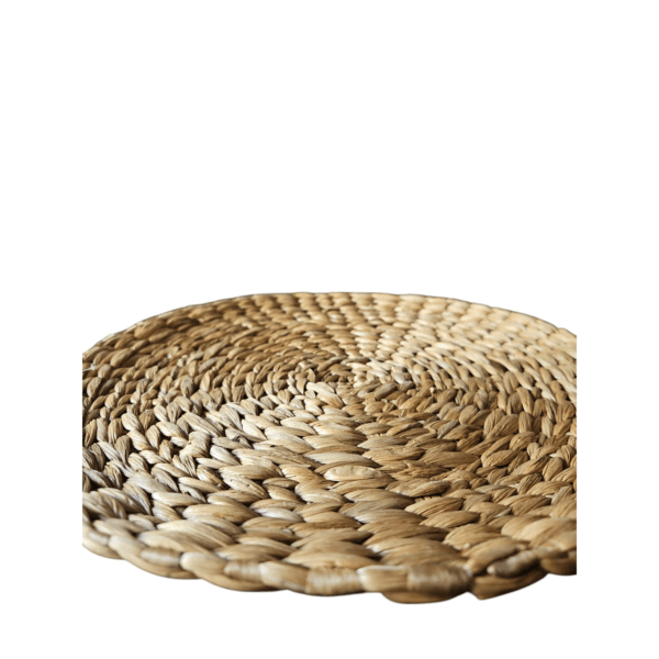 Handwoven Water Hyacinth Round Placemats - Image 4
