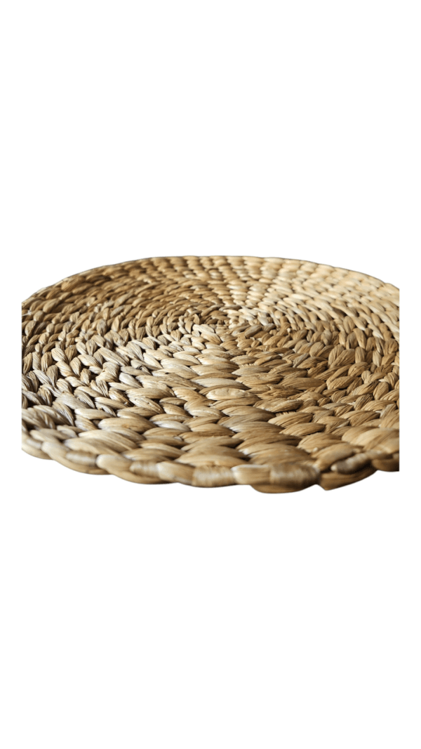 Handwoven Water Hyacinth Round Placemats - Image 5