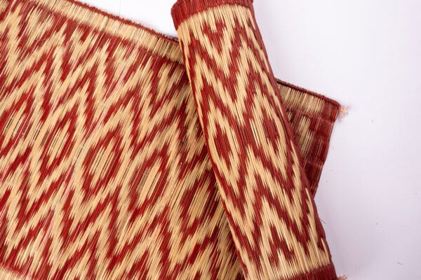 Handwoven Madurkathi Red Placemats/ Tablemats - Image 4