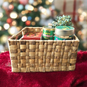 Handwoven Water Hyacinth Basket