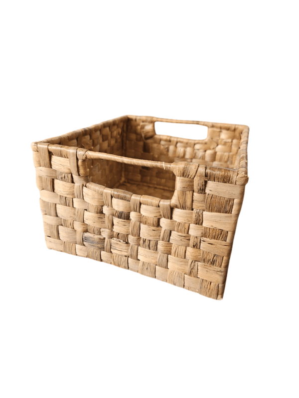 Handwoven Water Hyacinth Basket - Image 3