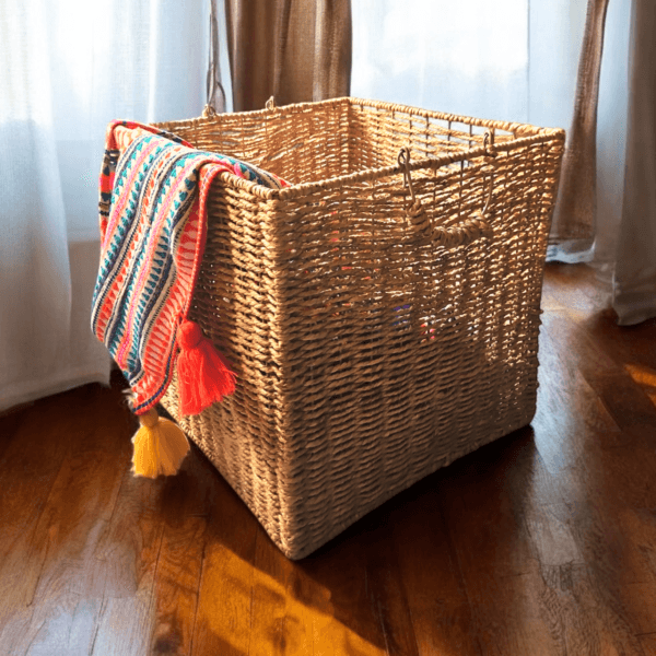 Handwoven Sea Grass Laundry Basket