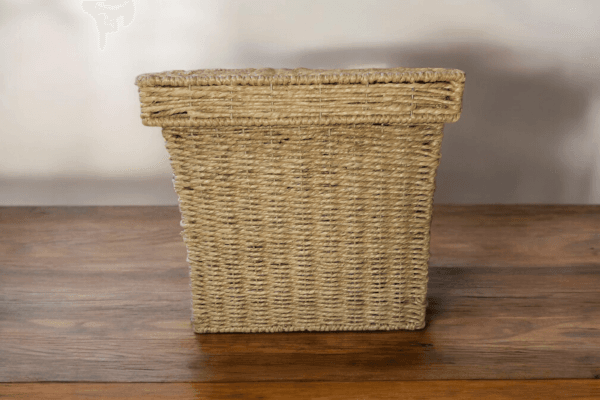 Handwoven Sea Grass Storage Box - Image 3